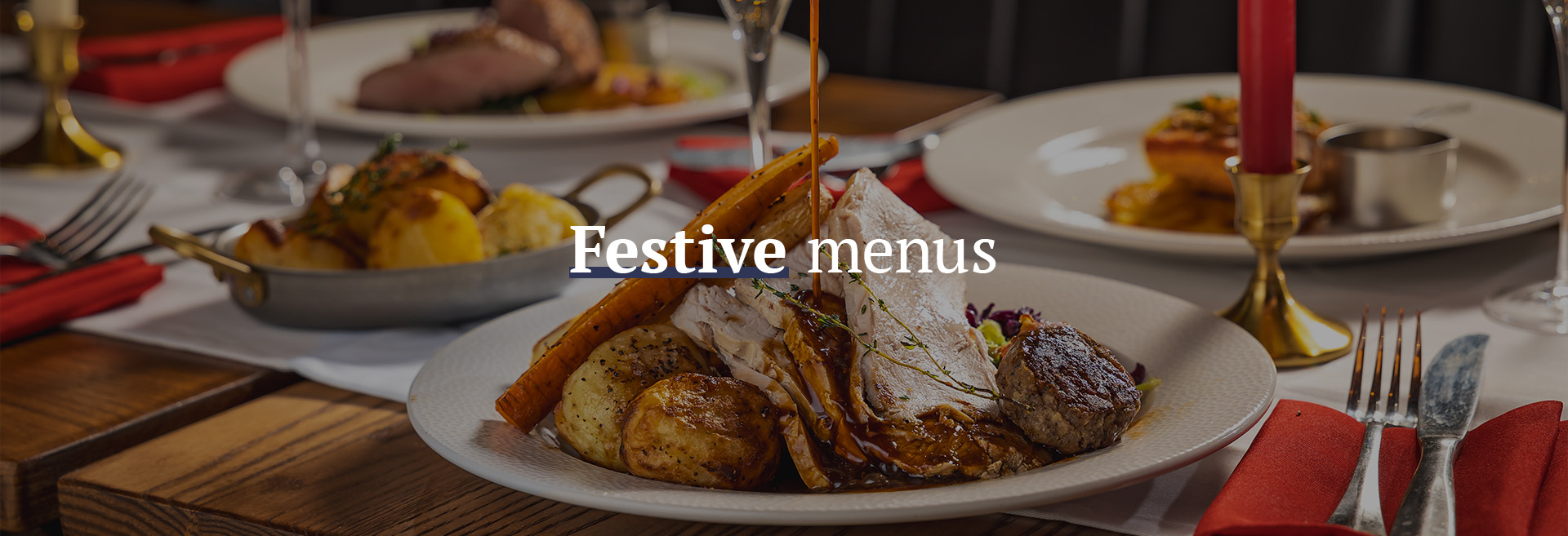 Christmas menu at The Lescar